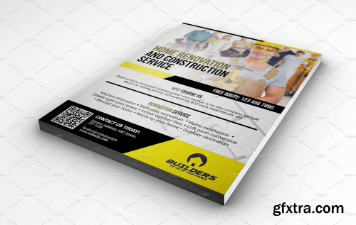 CreativeMarket Construction Services Flyer Design 2089184