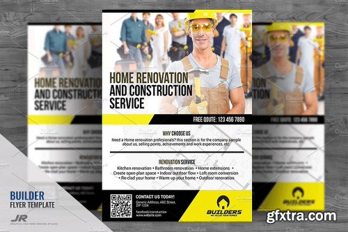 CreativeMarket Construction Services Flyer Design 2089184