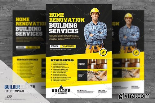 CreativeMarket Construction Company Services Flyer 2089247