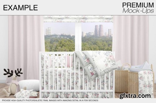 CreativeMarket Baby Room & Crib Bedding Set 1815527