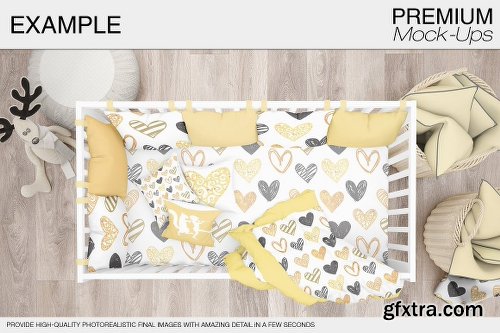 CreativeMarket Baby Room & Crib Bedding Set 1815527