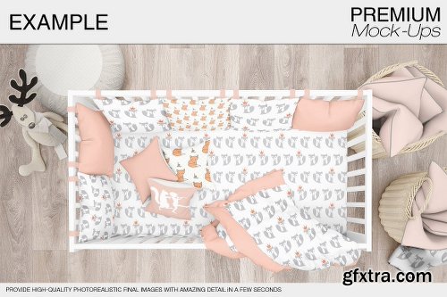 CreativeMarket Baby Room & Crib Bedding Set 1815527