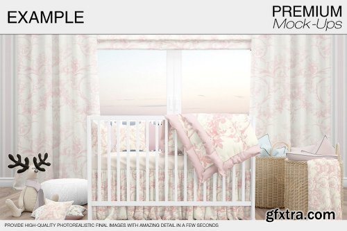 CreativeMarket Baby Room & Crib Bedding Set 1815527