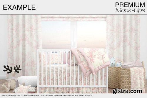 CreativeMarket Baby Room & Crib Bedding Set 1815527