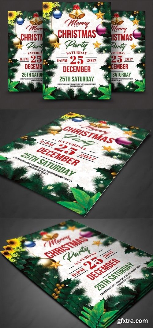 CM - Christmas Psd Flyer Template 2031592