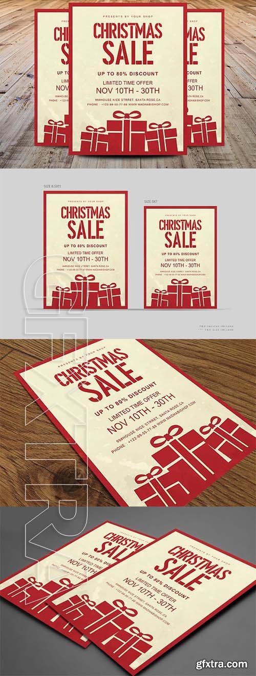 CreativeMarket - Christmas Sale Flyer Poster 2081905