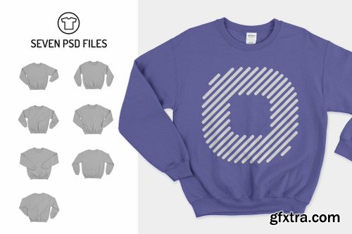 CreativeMarket Gildan Crewneck Sweatshirt Mockups 1890953