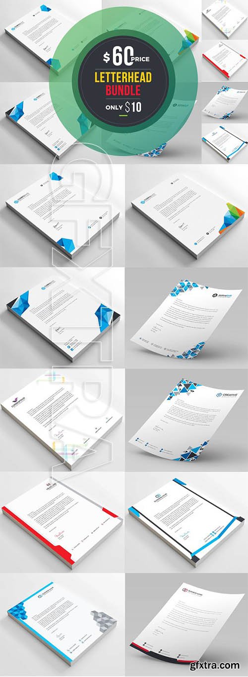 CreativeMarket - 10 Corporate Letterhead 2128667