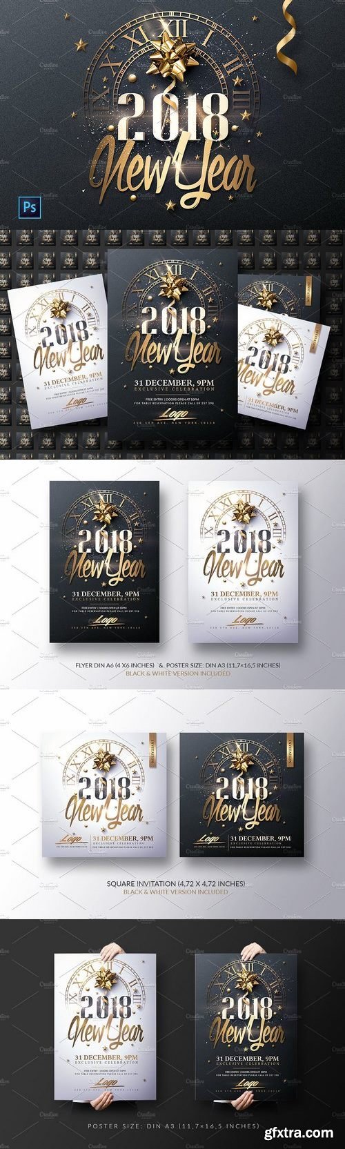 CM - New Year Invitation - Psd Package 1981625