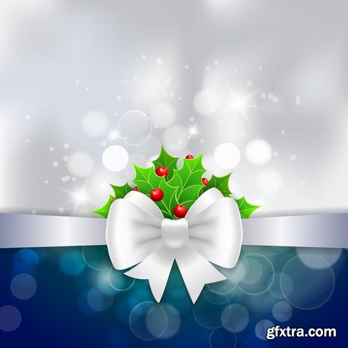 Vector a background picture winter tree new year christmas 2-25 EPS