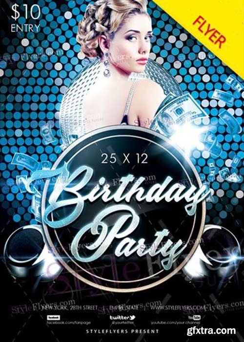 Birthday Party V30 2017 Flyer PSD Template