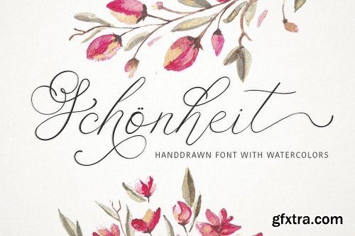 CreativeMarket Christmas Fonts Bundle & Watercolors 2117019