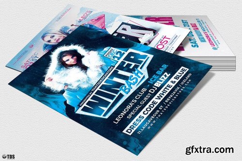 CreativeMarket Winter Bash Flyer Bundle 2012118