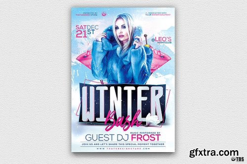 CreativeMarket Winter Bash Flyer Bundle 2012118