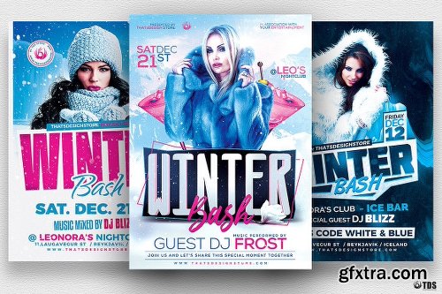 CreativeMarket Winter Bash Flyer Bundle 2012118