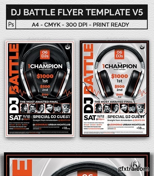 GraphicRiver - DJ Battle Flyer Template V5 17520745