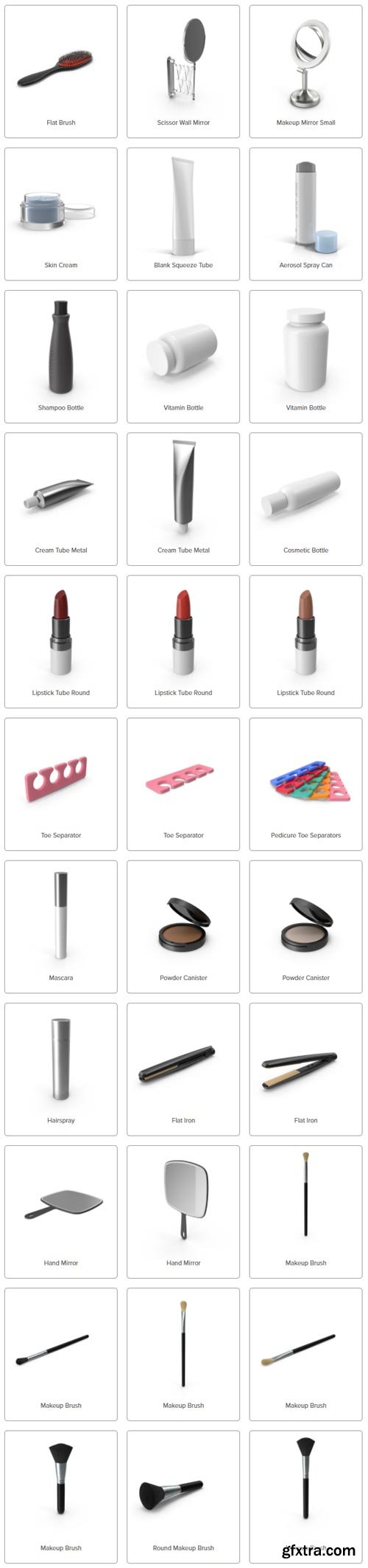 PixelSquid - Beauty Products Collection