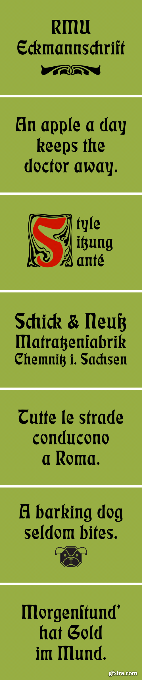 RMU Eckmannschrift Font Family