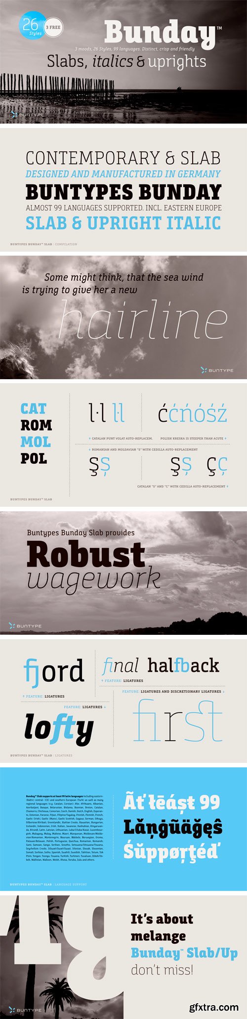 Bunday Slab Font Family