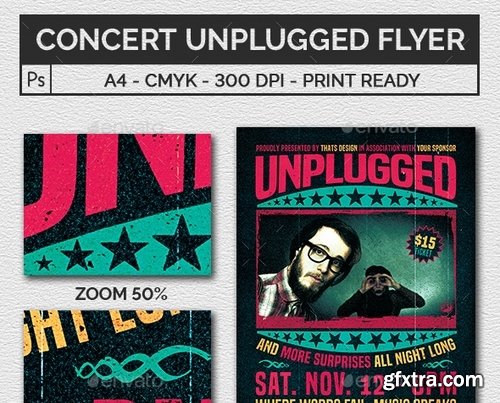 GraphicRiver - Concert Unplugged Flyer Template 17126143