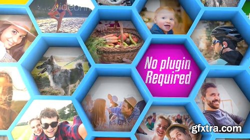 Videohive Mosaic Hexagon Reveal 19740371