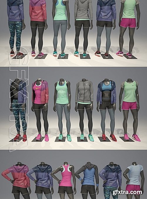 CM - Female mannequin Nike pack 1 2123934