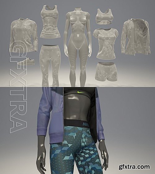 CM - Female mannequin Nike pack 1 2123934