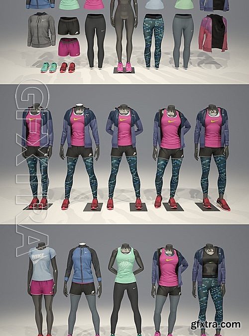 CM - Female mannequin Nike pack 1 2123934