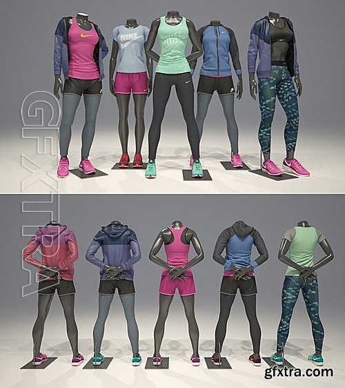 CM - Female mannequin Nike pack 1 2123934