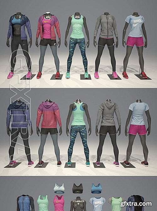 CM - Female mannequin Nike pack 1 2123934