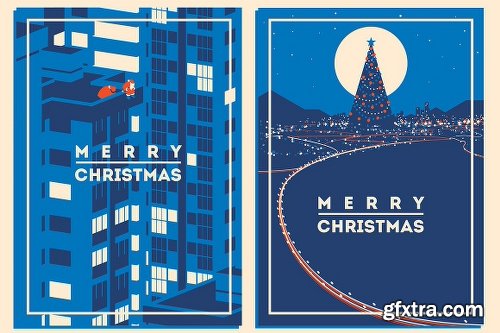 CreativeMarket 8 Christmas Posters & Cards 211865