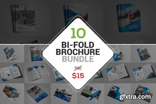 CreativeMarket 10 The Bi-Fold Brochure 2119245