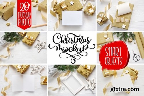 CM - Christmas mock ups with smart object 2135231