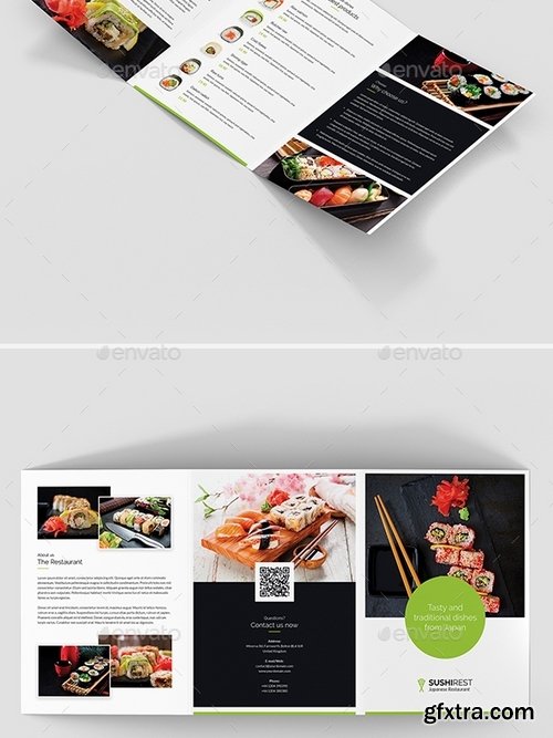 GraphicRiver - Brochure – Sushi Restaurant Tri-Fold A5 21135418