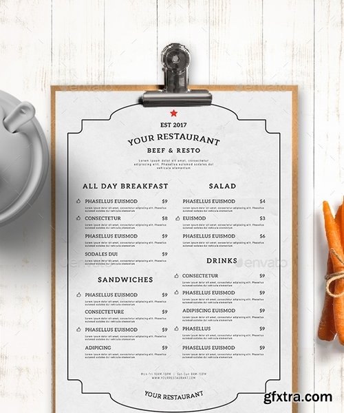 GraphicRiver - Restaurant Menu 21095984