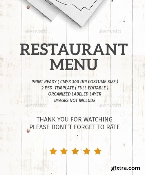 GraphicRiver - Restaurant Menu 21095984