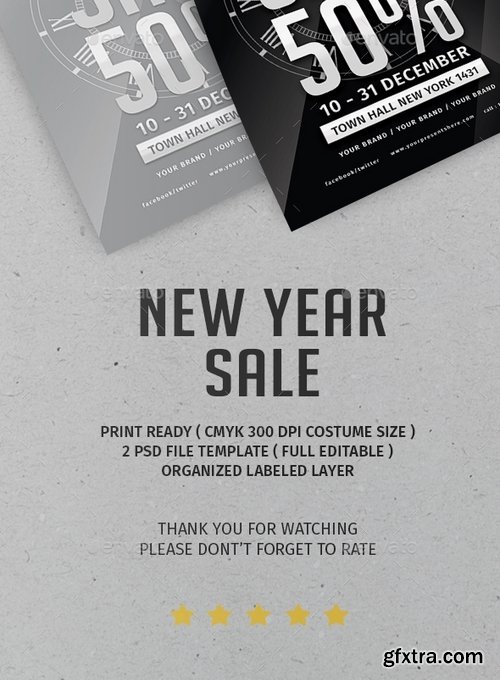 GraphicRiver - New Year Sale Flyer 21096343