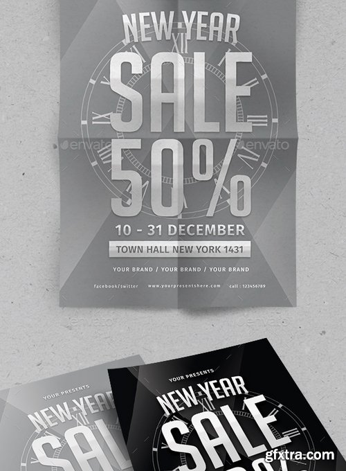 GraphicRiver - New Year Sale Flyer 21096343