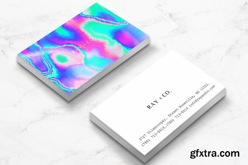 CM - Holographic Business Card Template 2138976