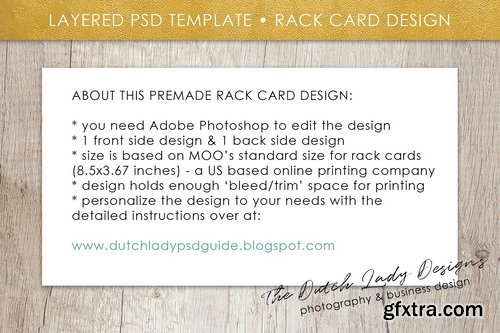 CM - PSD Photo Rack Card Template 4 2140445