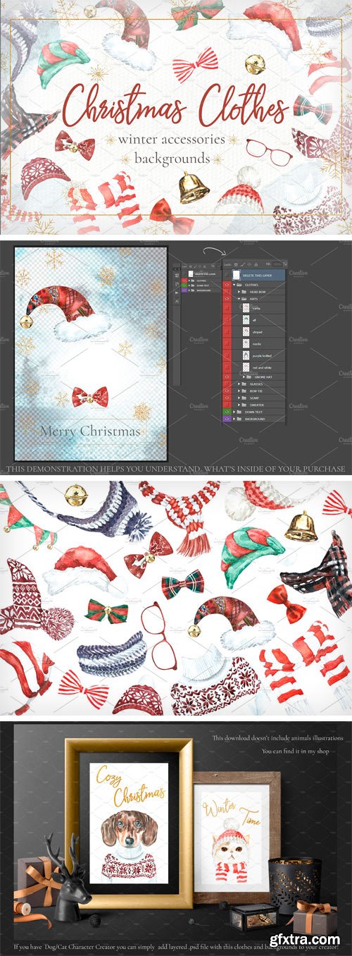 CM - Christmas Clothes. Winter Clipart 2064262