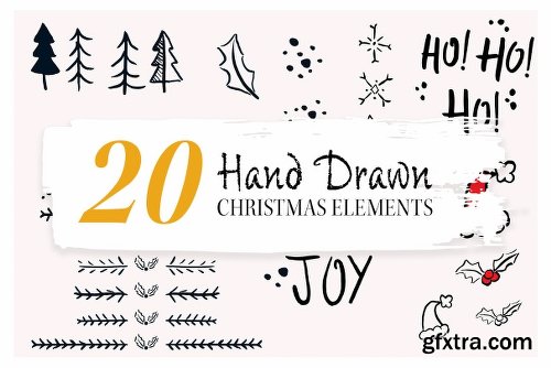 CreativeMarket Brush Marker Christmas Set 2125221