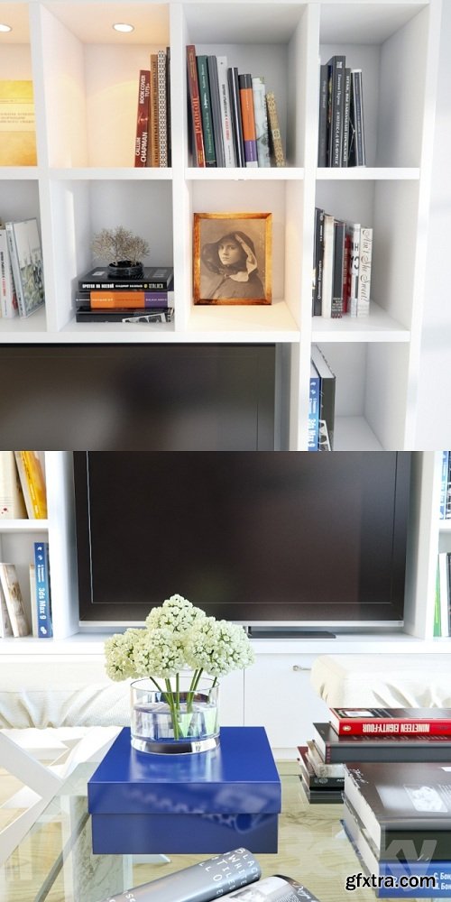 Built-in wall TV 3D MODEL