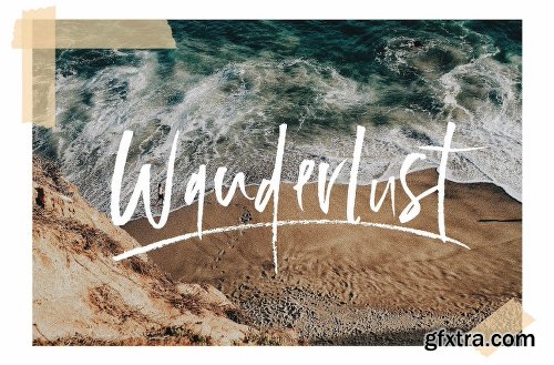 CreativeMarket Wanderlust Font Set 2123942