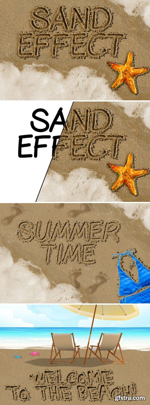 CM - Sand Writing Photoshop Action 2087724