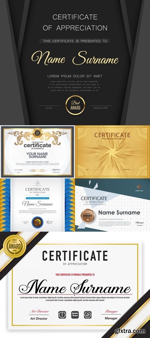 Vectors - Certificate Templates 58