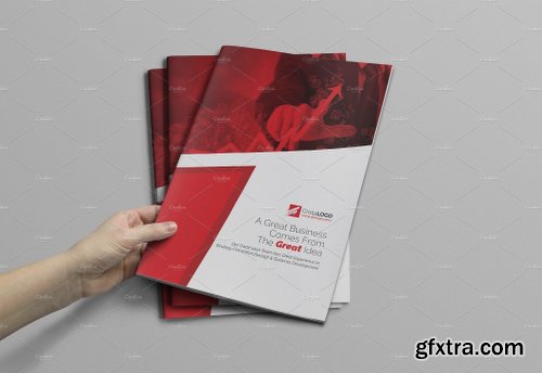 CreativeMarket Bi Fold Brochure 2074273