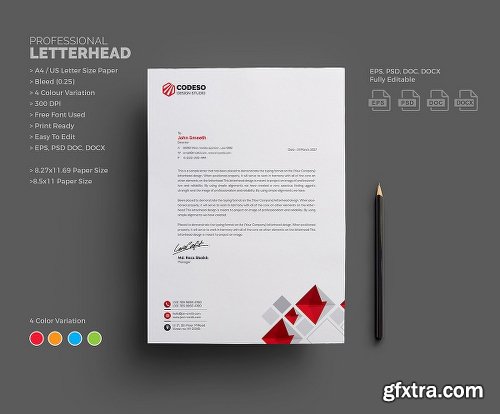 CreativeMarket Letterhead 2073123