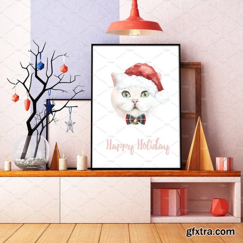 CreativeMarket Christmas Animals Dogs & Cats SALE 1955725