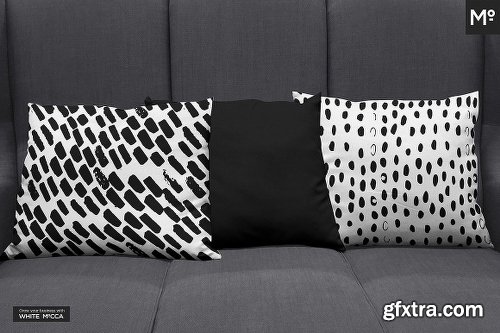 CreativeMarket Lumbar Pillow On Sofa Mock-Ups Set 2043839